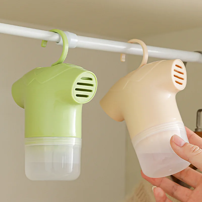 

Reusable Clothes Dehumidification Box Anti-Mold Moisture Absorbing Dehumidifier Packs Hanging With Water Collector And Hook