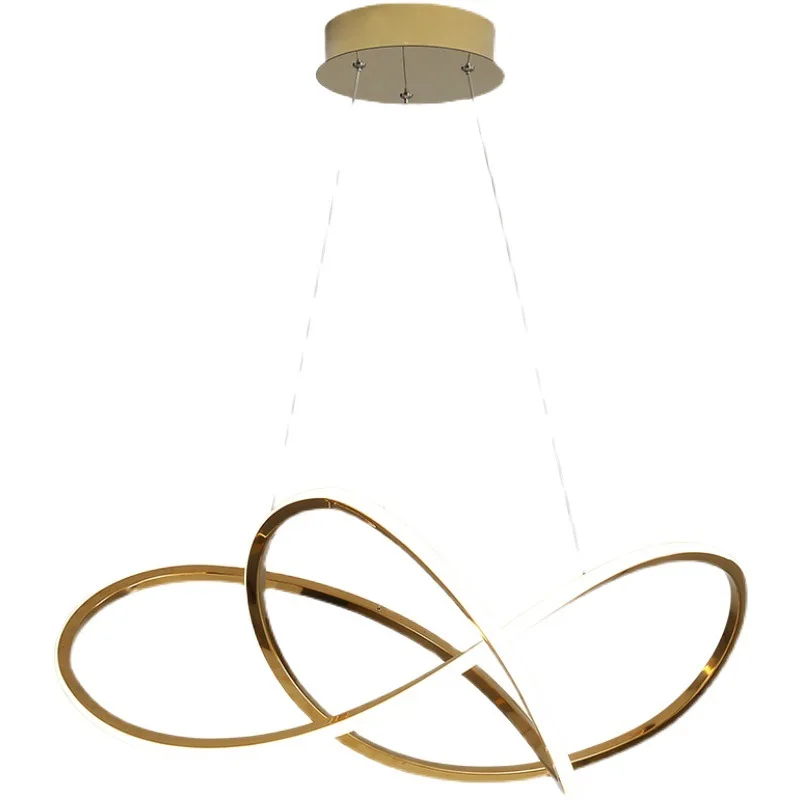 

Nordic living room chandelier simple creative ring geometric line light