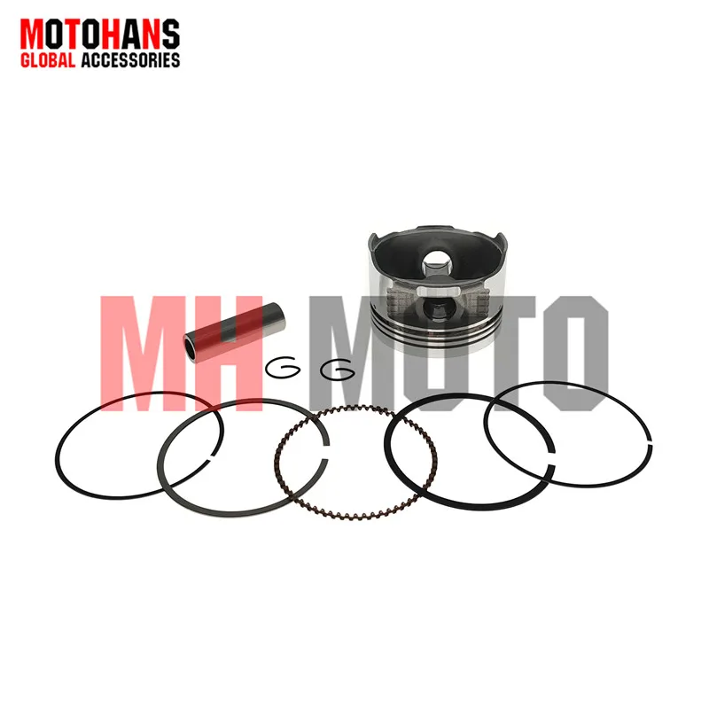 CG125 56.5MM BORE 13MM PIN PISTON KIT (SHORT PISTON) 4T 156FMI ENGINE PARTS FOR CHINESE MOTORCYCLES ATV