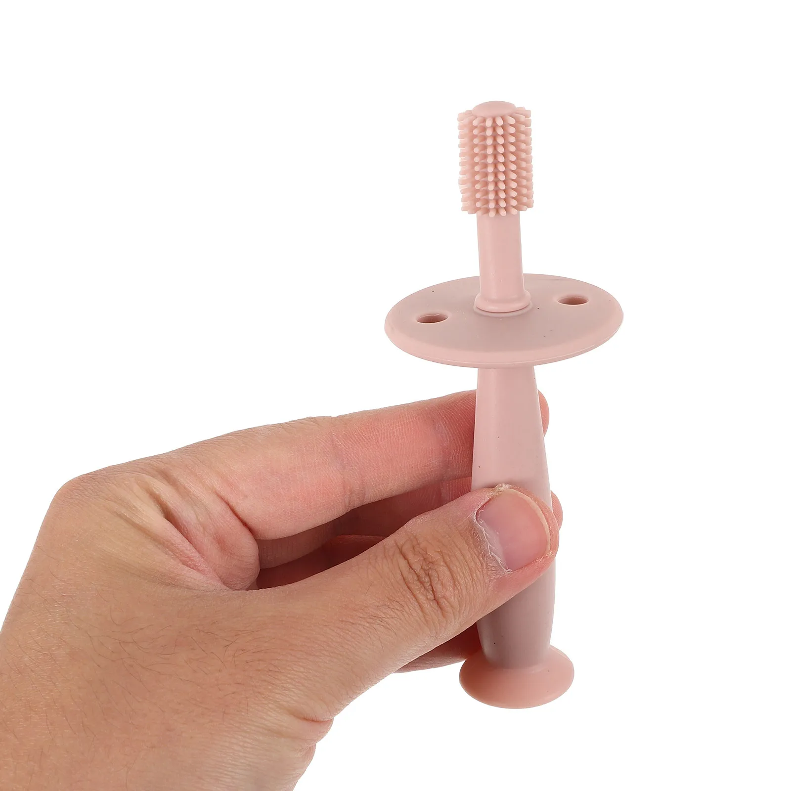 

1pc Silicone Baby Toothbrush for Kids Soft Bristles Oral Care Training Tooth Brush FRCOLOR