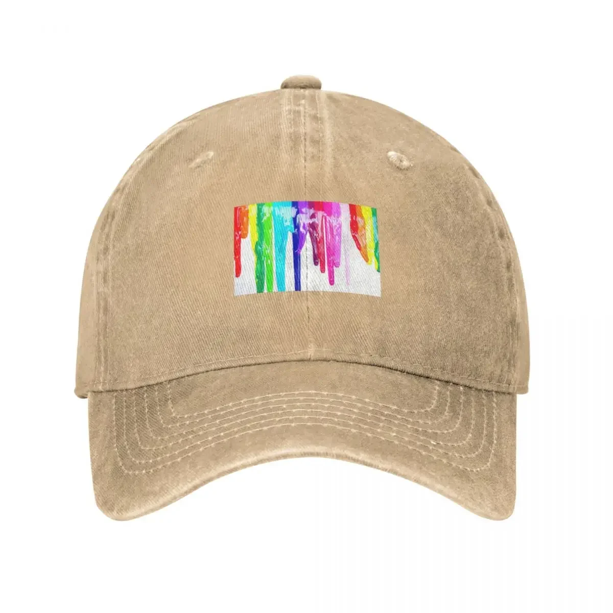 Multicolored paint drippings Cowboy Hat Snapback Cap Horse Hat New In The Hat Golf Wear Men Women'S