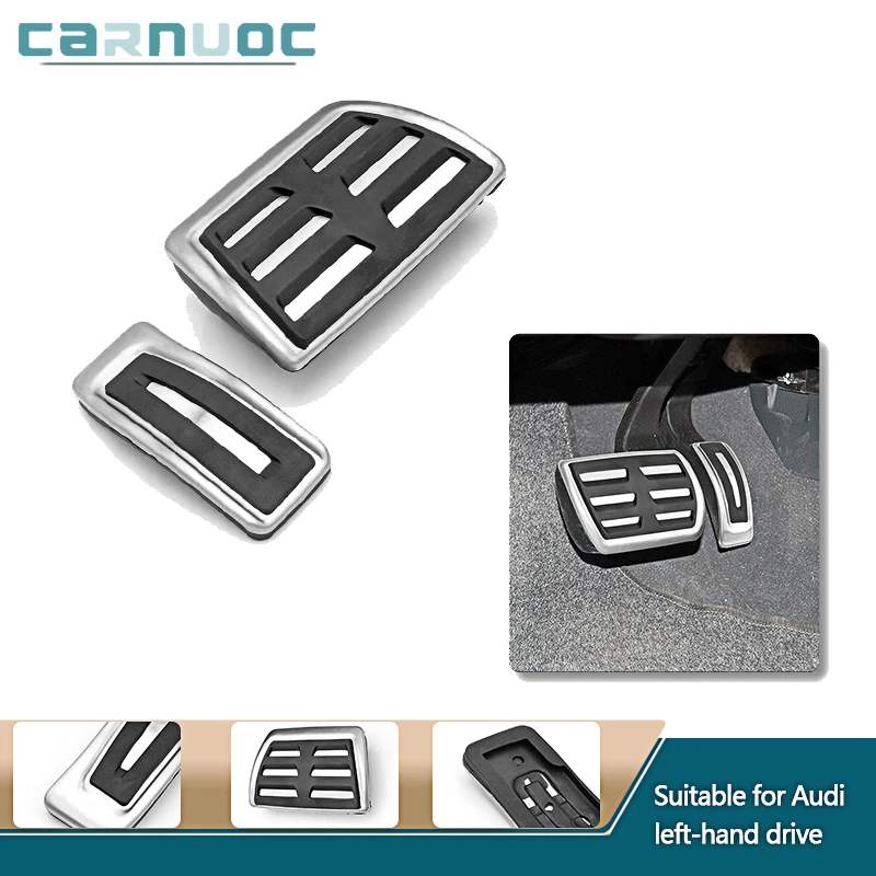 

LHD 2Pcs/set Auto Pedal Cover Stainless Steel Car Pedals For Audi A3 8V S3 RS3 Sportback Cabrio Limousine 2012-2020