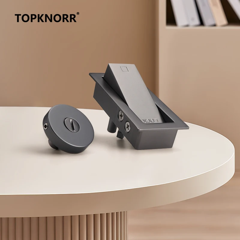 Barn Sliding Door Lock Indoor Sliding Door External Padlock New Chinese Style Built-in Wooden Door Kitchen Ghost Door Lock