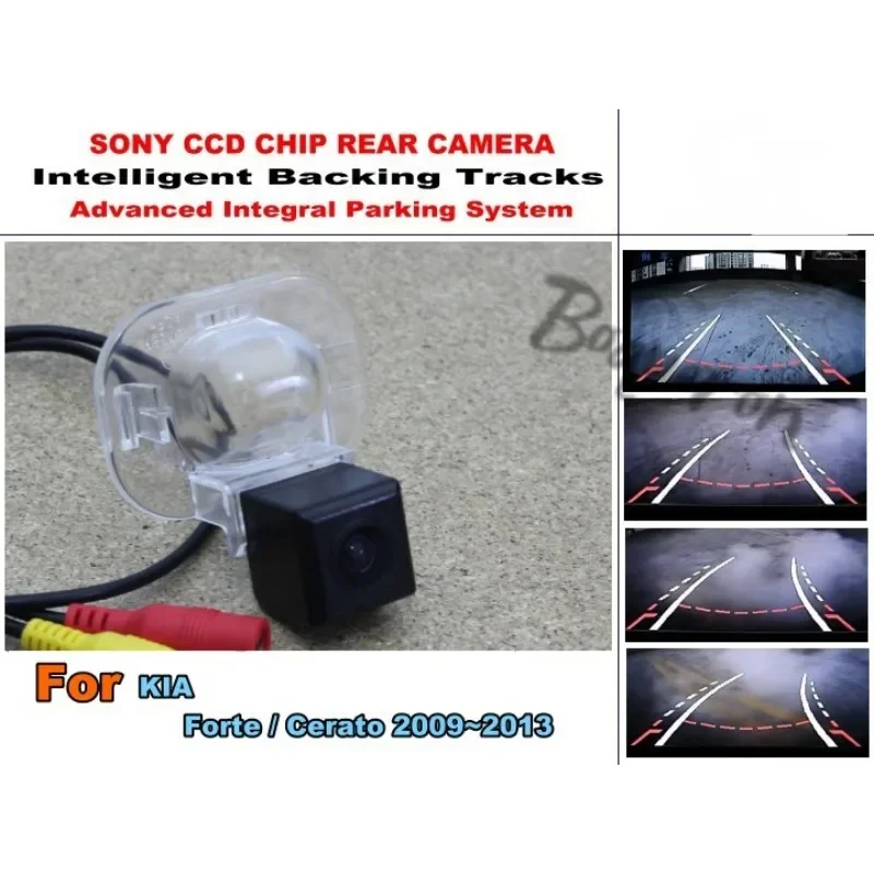 

For KIA Forte / Cerato 2009~2013 Car Intelligent Parking Tracks Camera / HD Back up Reverse Camera / Rear View Camera