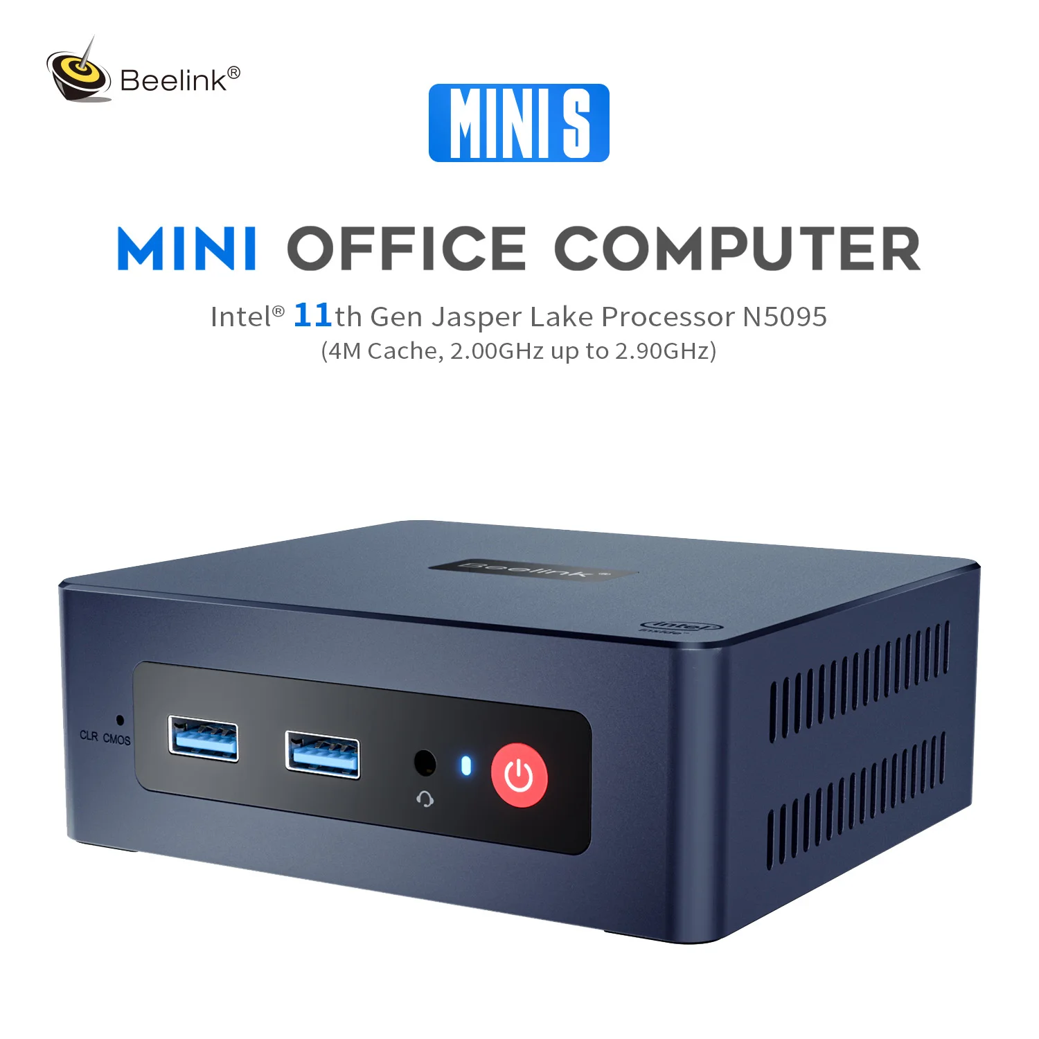 Beelink Mini S Mini PC Celeron N5095 أو Alder Lake N95 8GB/16GB DDR4 256GB/512GB SSD ويندوز 11 برو 4K HDMI 2.0 WIN11 الكمبيوتر