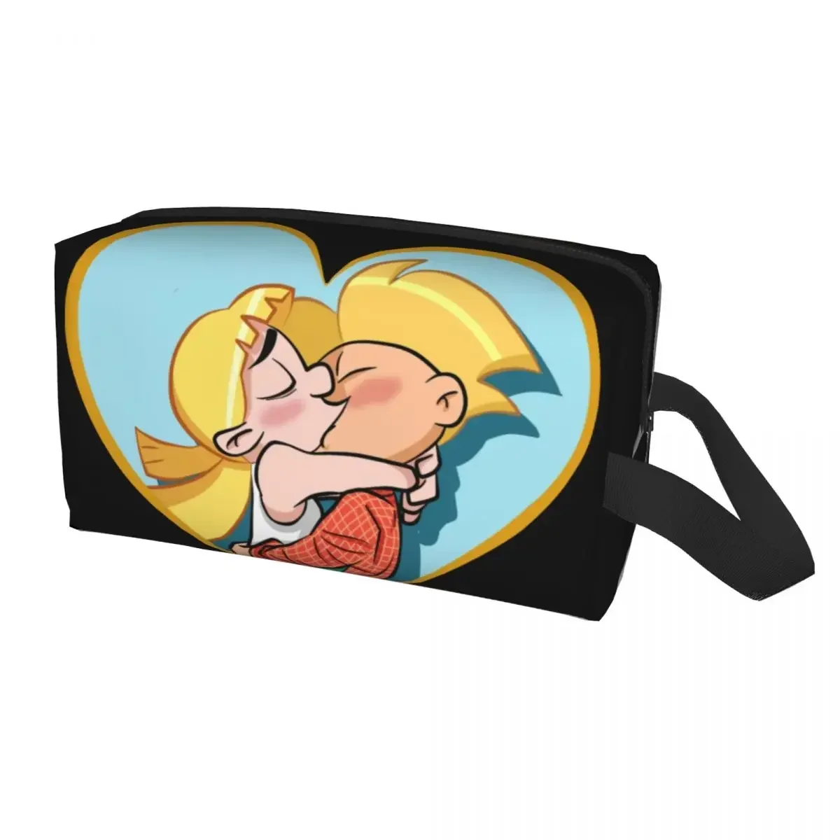 Custom Helga Pataki Toiletry Bag Women Hey Arnold Anime Animation Makeup Cosmetic Organizer Ladies Beauty Storage Dopp Kit Box