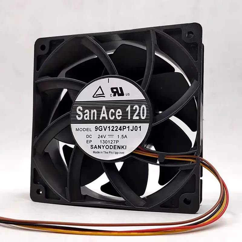 For Sanyo SanAce 24V 1.5A 12038 9GV1224P1J01 12cm, inverter violent fan