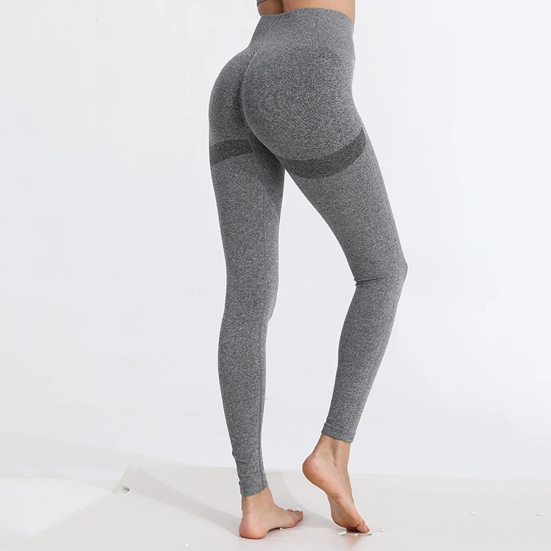 Women Seamless Yoga Pants High Waist Butt Lifting Workout Tights Gym Push Up Fitness Legging Casual Activewear