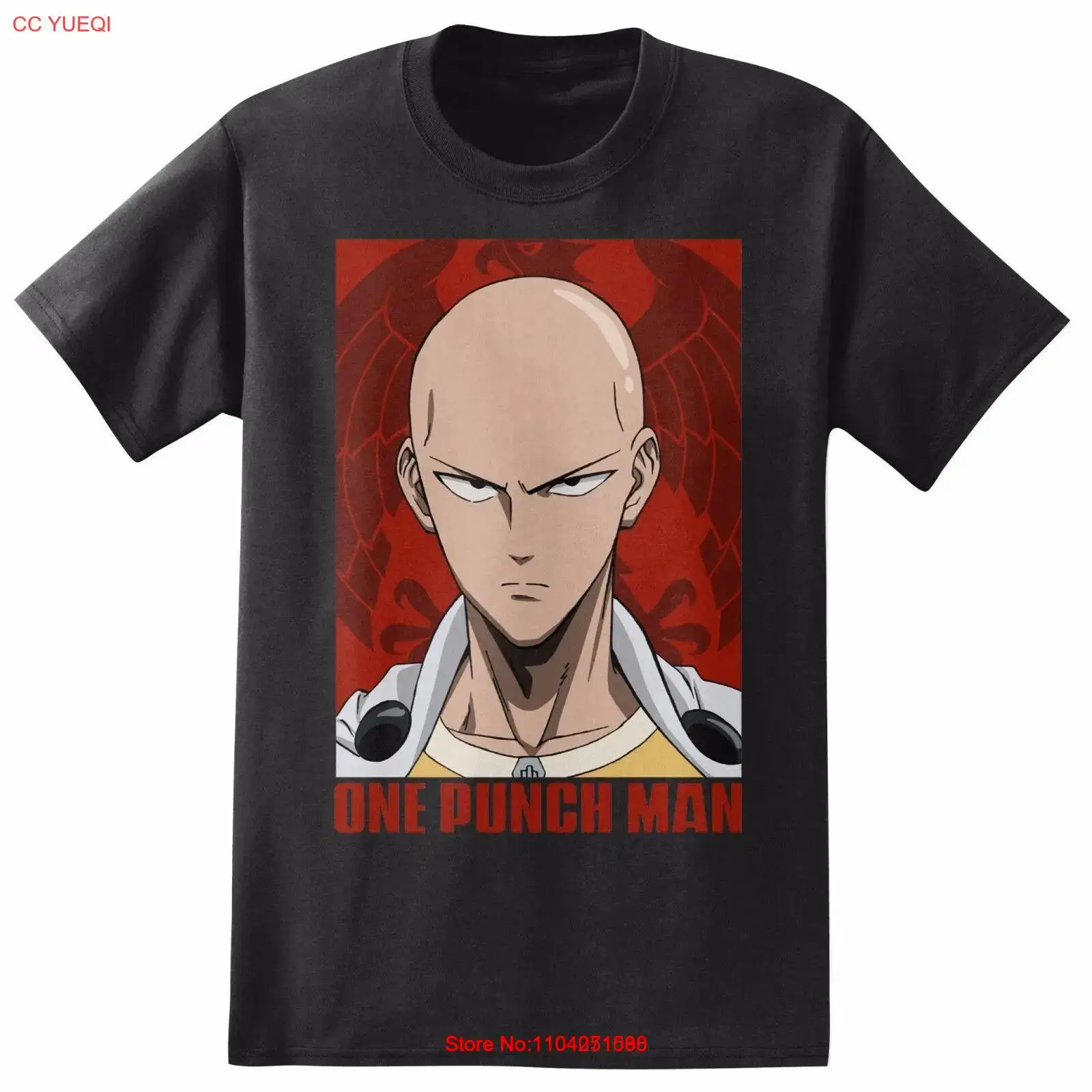 **Legit** One Punch Man SD Serious Saitama & Hero Logo Authentic T-Shirt OP8M08