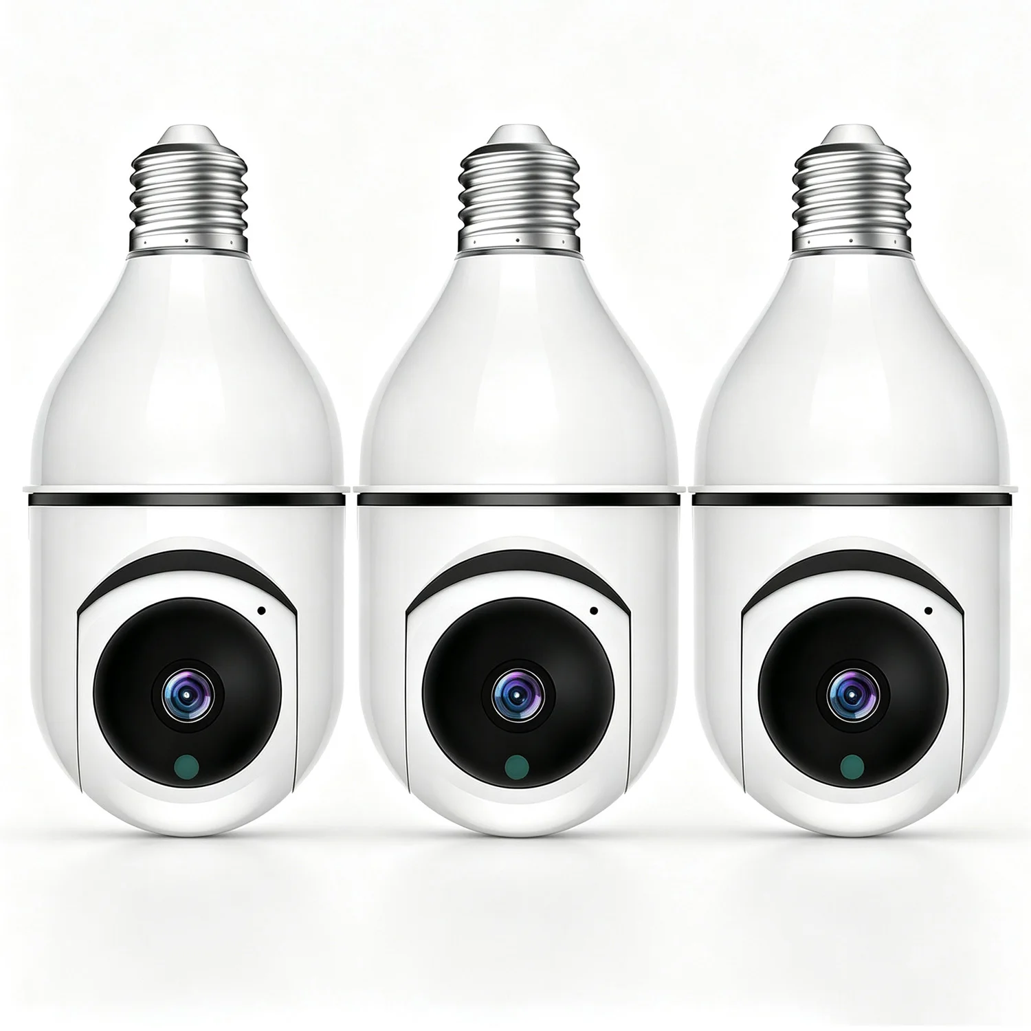 Wireless E27 Bulb Camera Smart Home Surveillance WiFi Security Camera Two Way Audio IR Night Vision Auto Track Human Detection