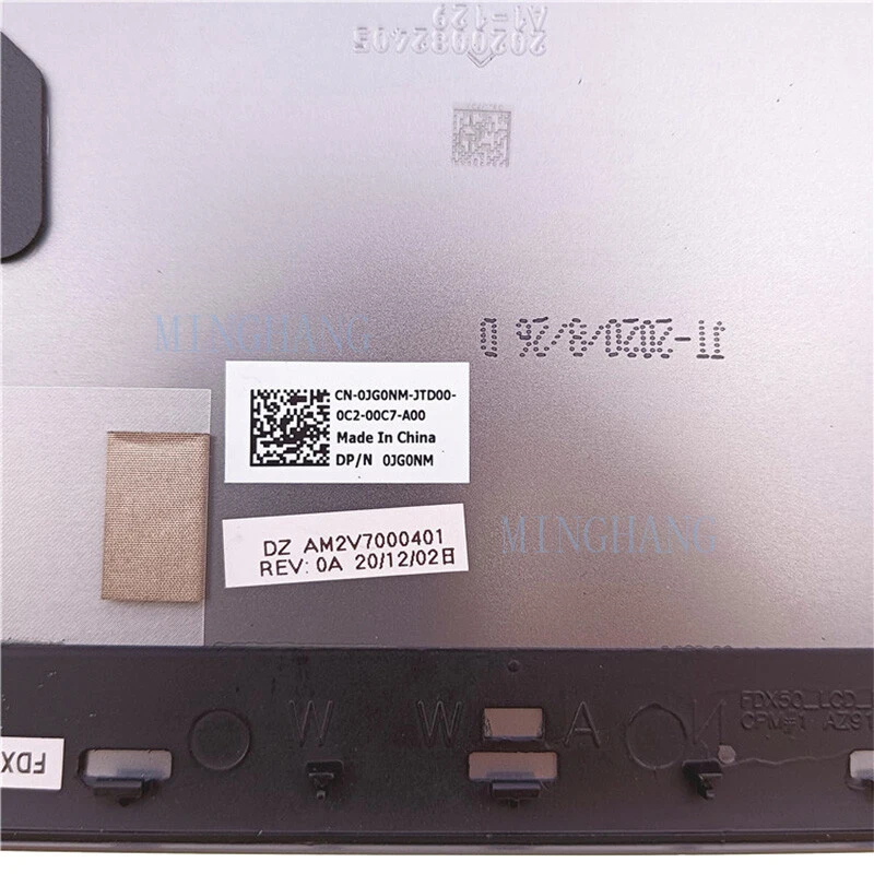M   For Dell Precision 7550 7560 A Shell Screen Back Cover 0JG0NM JG0NM