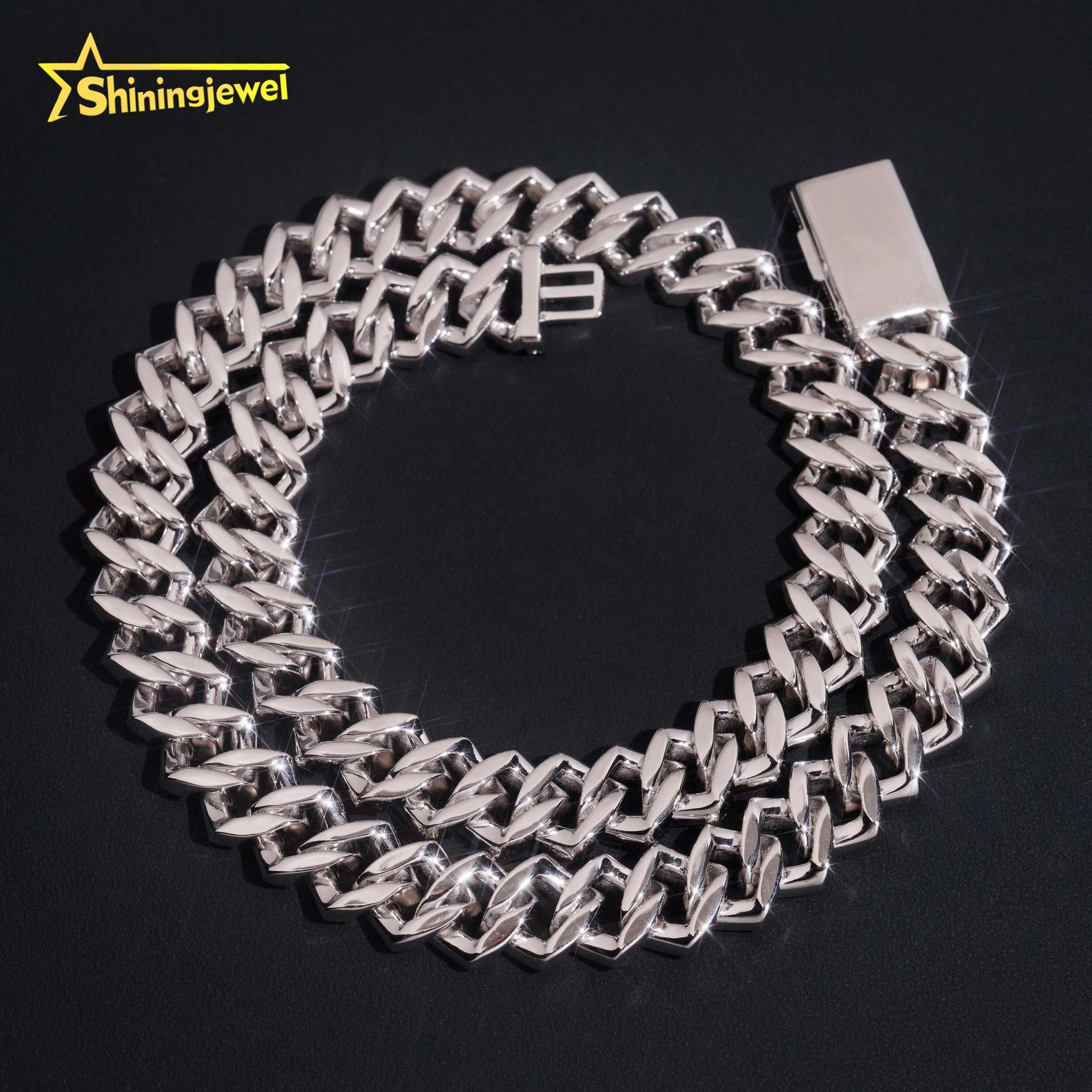 Kualitas Tinggi Rendah Harga T - Moissanite Cuban Link Chain Iced Out ulasan dan harga