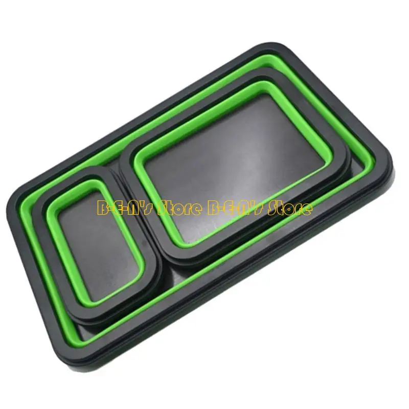 Y1AD Professional Silicone Parts Trays Holder Heat Resistant Screw Catcher Organizers for Electronic Technicians 3x