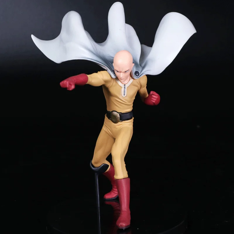 14CM Figurka anime ONE PUNCH-MAN Saitama Fighting Standing Figure Toy PVC Peripheral Collectible Small Sculpture Table Decoration