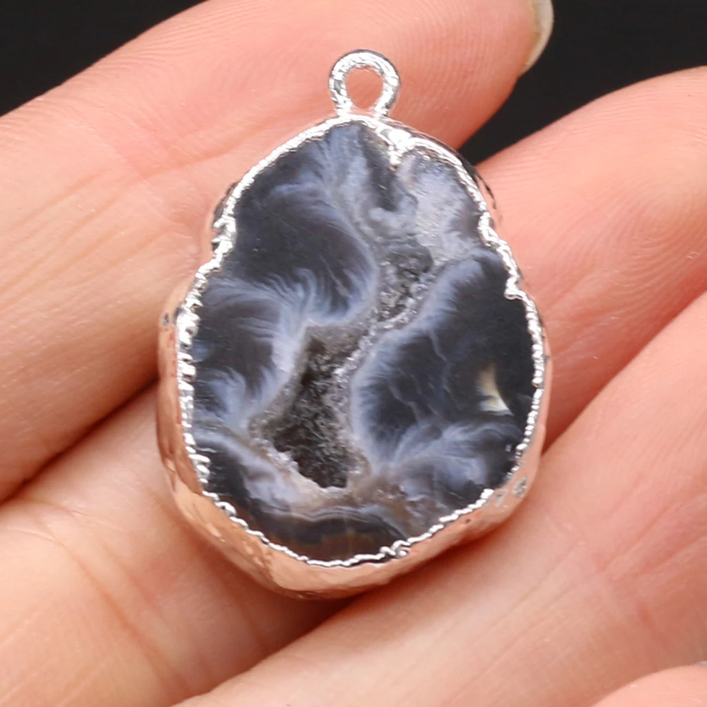 Natural Gemstone Irregular Shape Pendant for DIY Jewelry