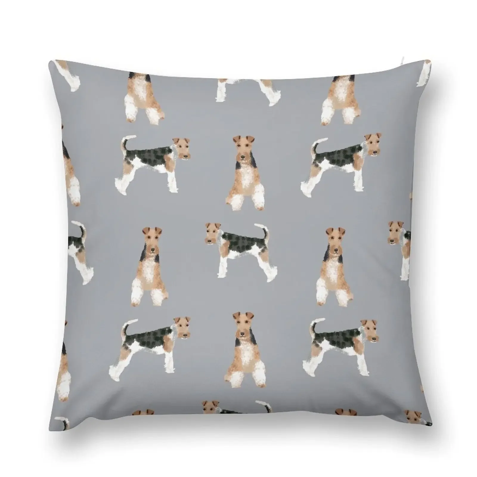 Wire Fox Terrier dog breed gifts pure breed dog lover Throw Pillow Covers For Sofas ornamental pillows pillow