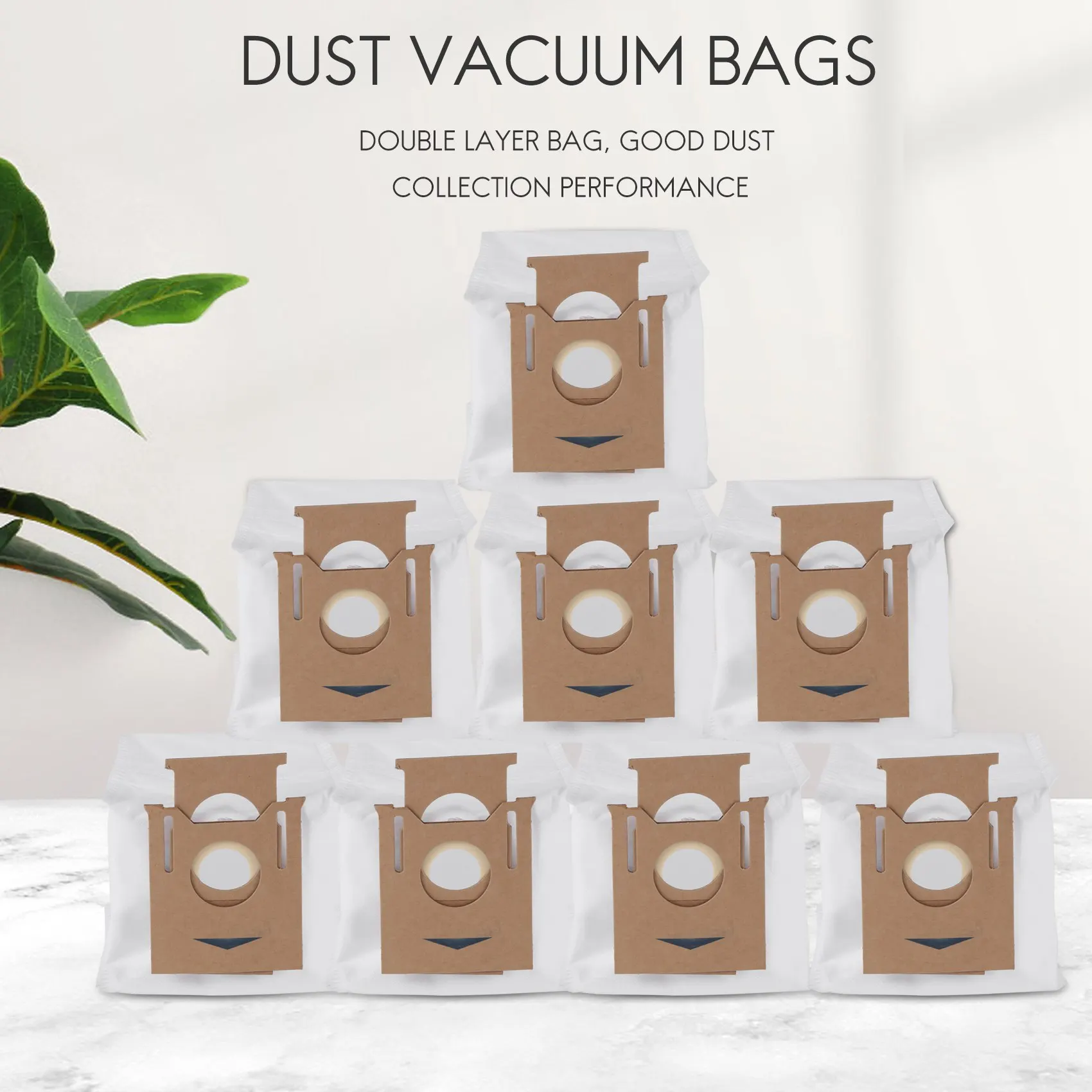 New A26P 8 Pack Dust Vacuum Bags 2.5L for Ecovacs DEEBOT OZMO T8 AIVI T8 Max T8 Series T9 Series N8 Pro Plus N8 Pro Robot Vacuum