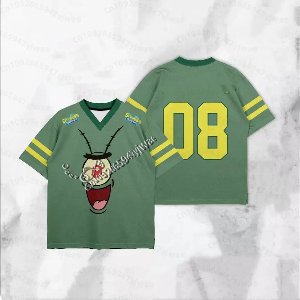 2026 Men Cartoon Squidward Tentacles Patrick Star Big Face Allover Print Adult T-Shirt Family Quick-Dry Soft Women Men T-Shirt