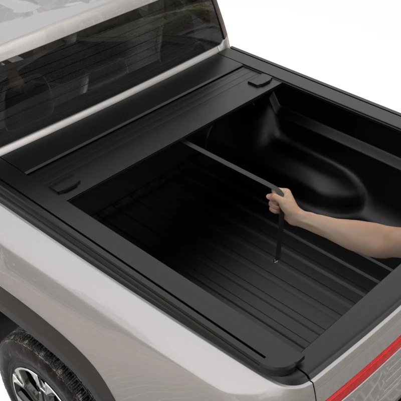

Zolionwil Hard Retractable Tonneau Roll Up Pickup Bed Cover Manuel Roller Shutter 4x4 Double Lock For Byd Shark 6 2025-2026