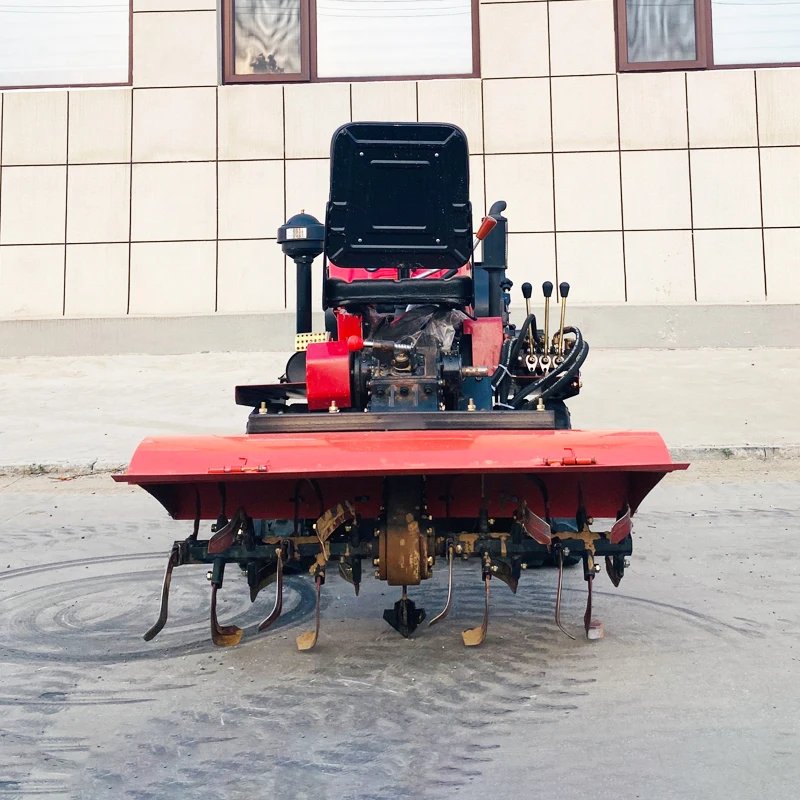 

Customized Crawler Rotary Tiller with Excavator Bucket Option, Ride-On Small Agricultural Plowing Machine for Farm Use