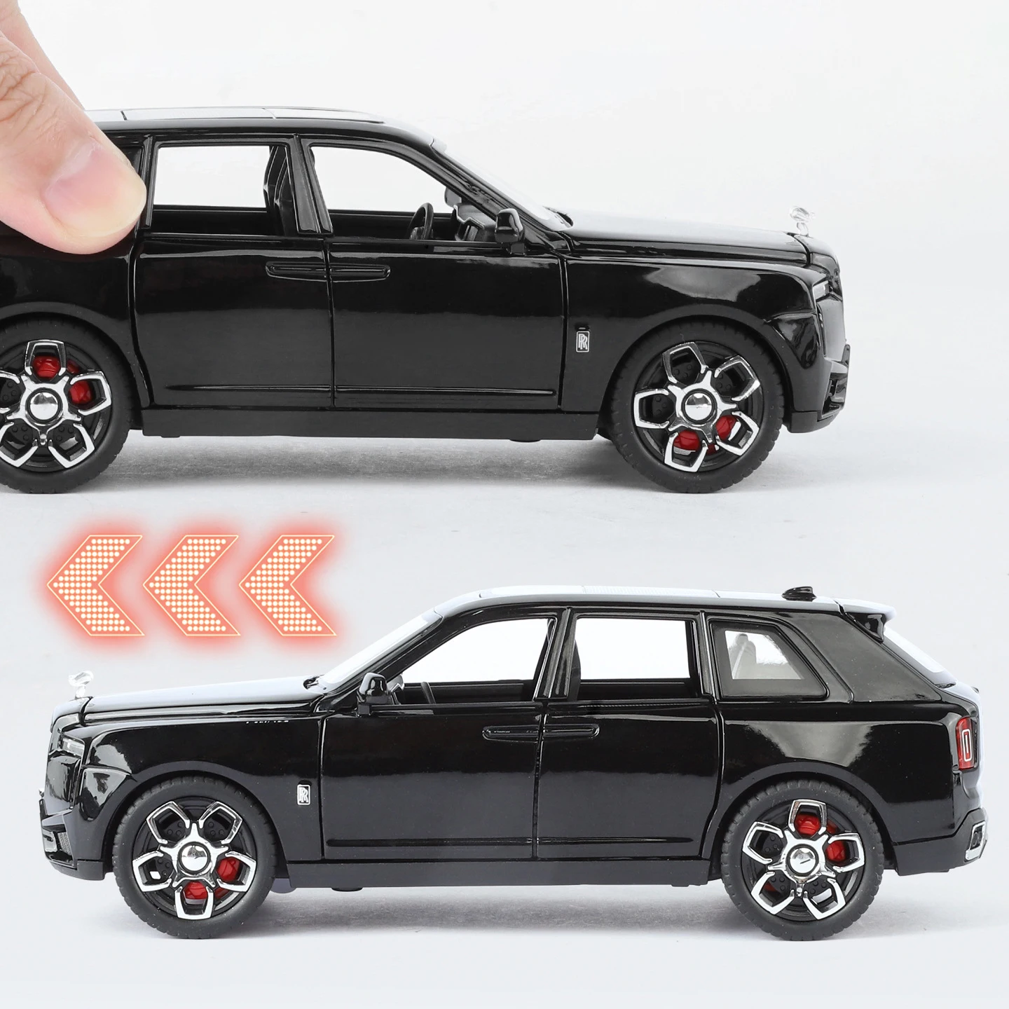 1:32 Rolls-Royce Cullinan SUV Alloy Model Car Toy Diecasts Metal Casting Pull Back Sound and Light Car Toys For Children Vehicle