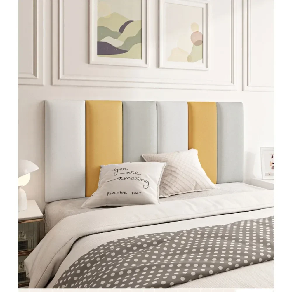 Home Bedside Cushion Soft Bag Backrest Cushion King Bed Headboard Bedroom Furniture cabeceras adesivas para cama
