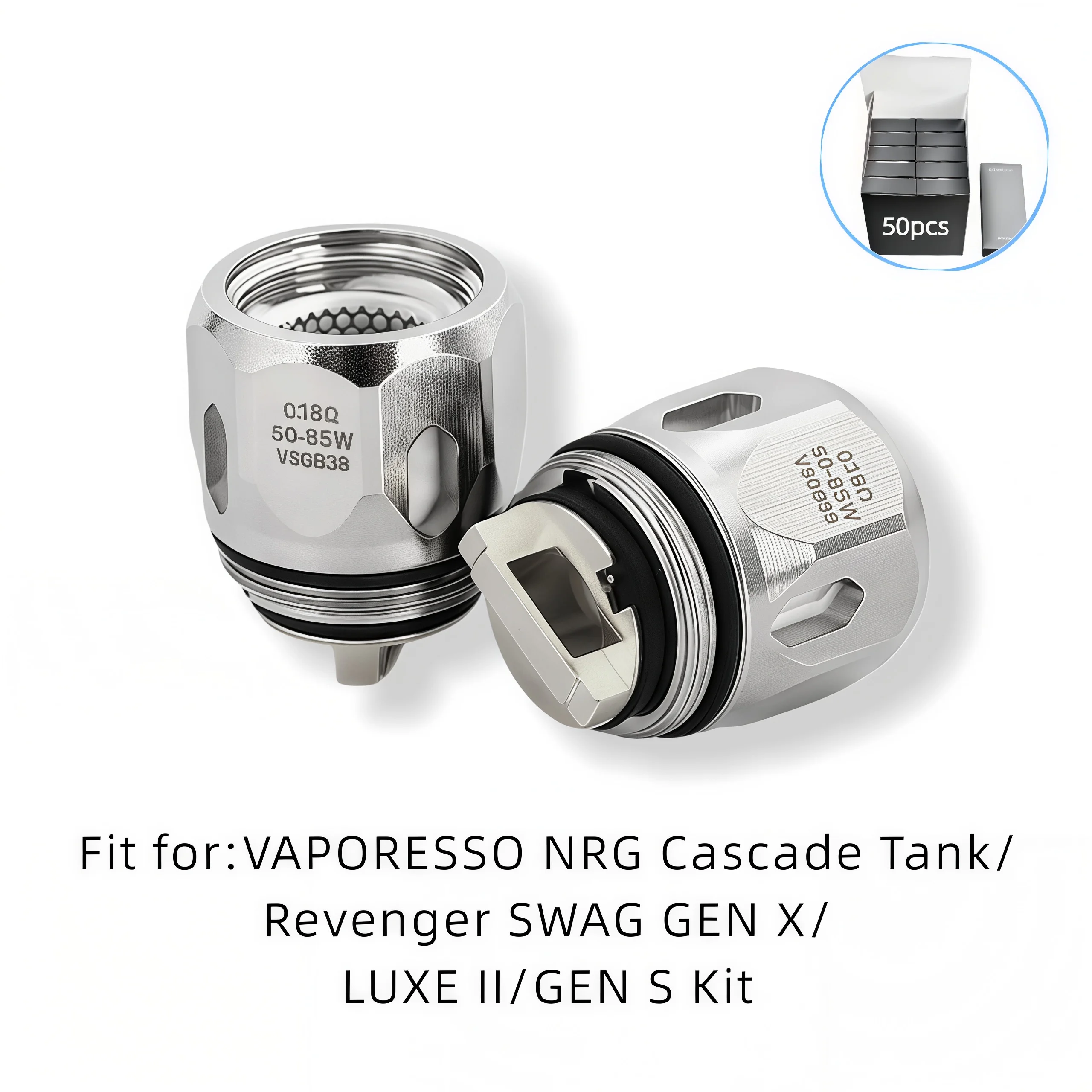 50 Revenger SWAG GEN X/GEN S Kit 0.2/0.4ohm GT Vape Mesh Coil 0.15/0.18ohm replacement coil for coils & atomizers - related product image