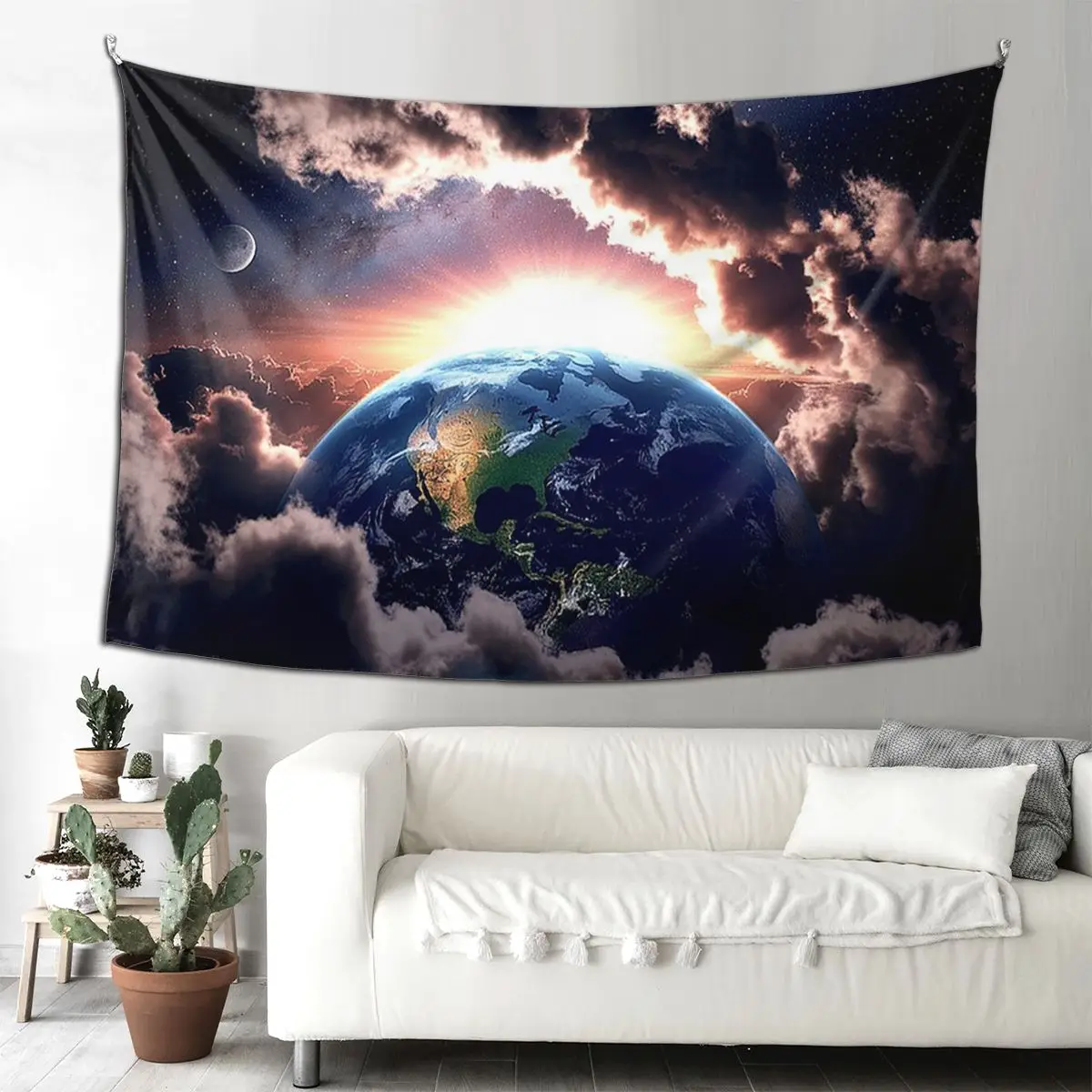 

Cosmic Dawn Tapestry Art Wall Hanging Aesthetic Home Decor Tapestries for Living Room Bedroom Dorm Room