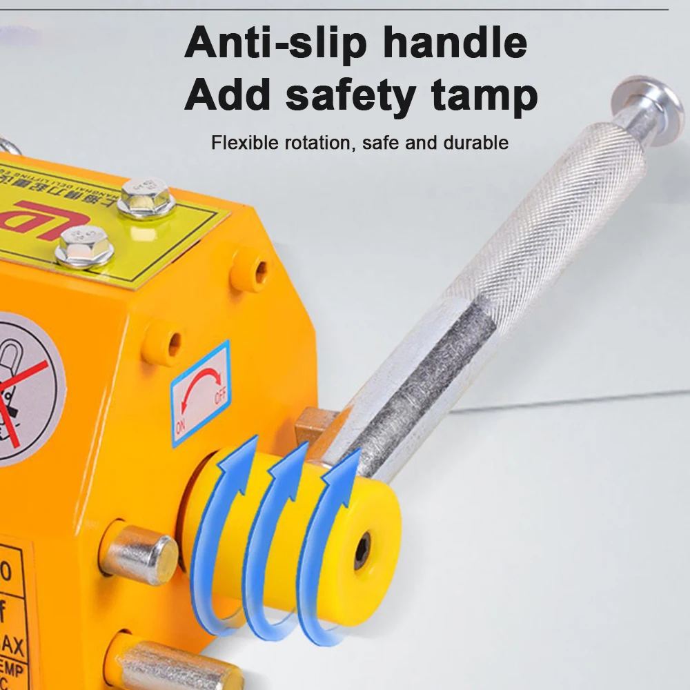 Alat Pengangkat Magnetik Permanen 100-200KG, Hoist Magnetik, Penjepit Cetakan dengan Suction Cup Magnetik, Magnet Pengangkat Super Kuat