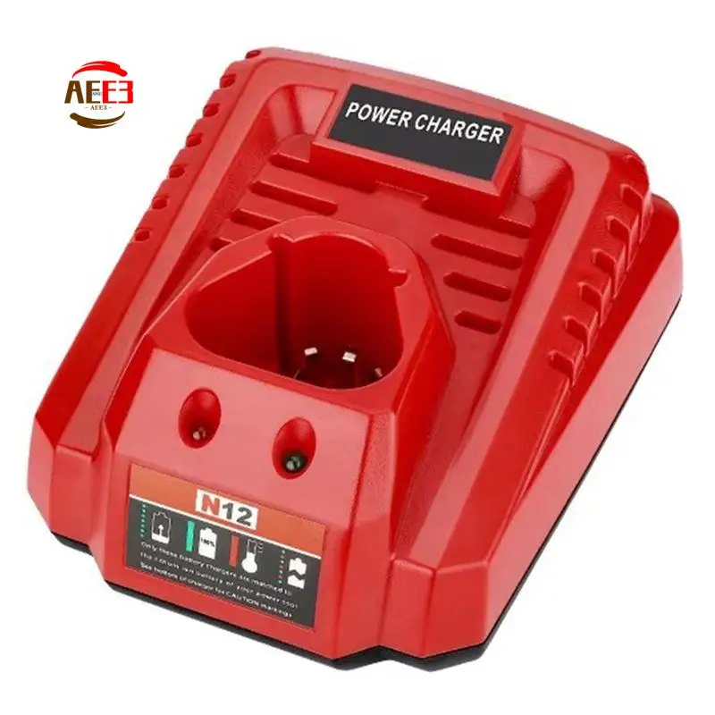 AEE3-Lithium Battery Fast Charger For  10.8V 12V Lithium- Battery For M12 N12 Compact Charger 48-11-2401 US PLUG