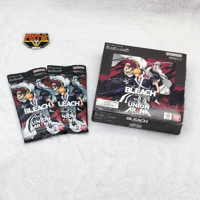 

Authentic Bandai UA UNION ARENA Death God Millennium Blood War vol.2 Supplement Pack Battle Cards are stock Anime and game toys