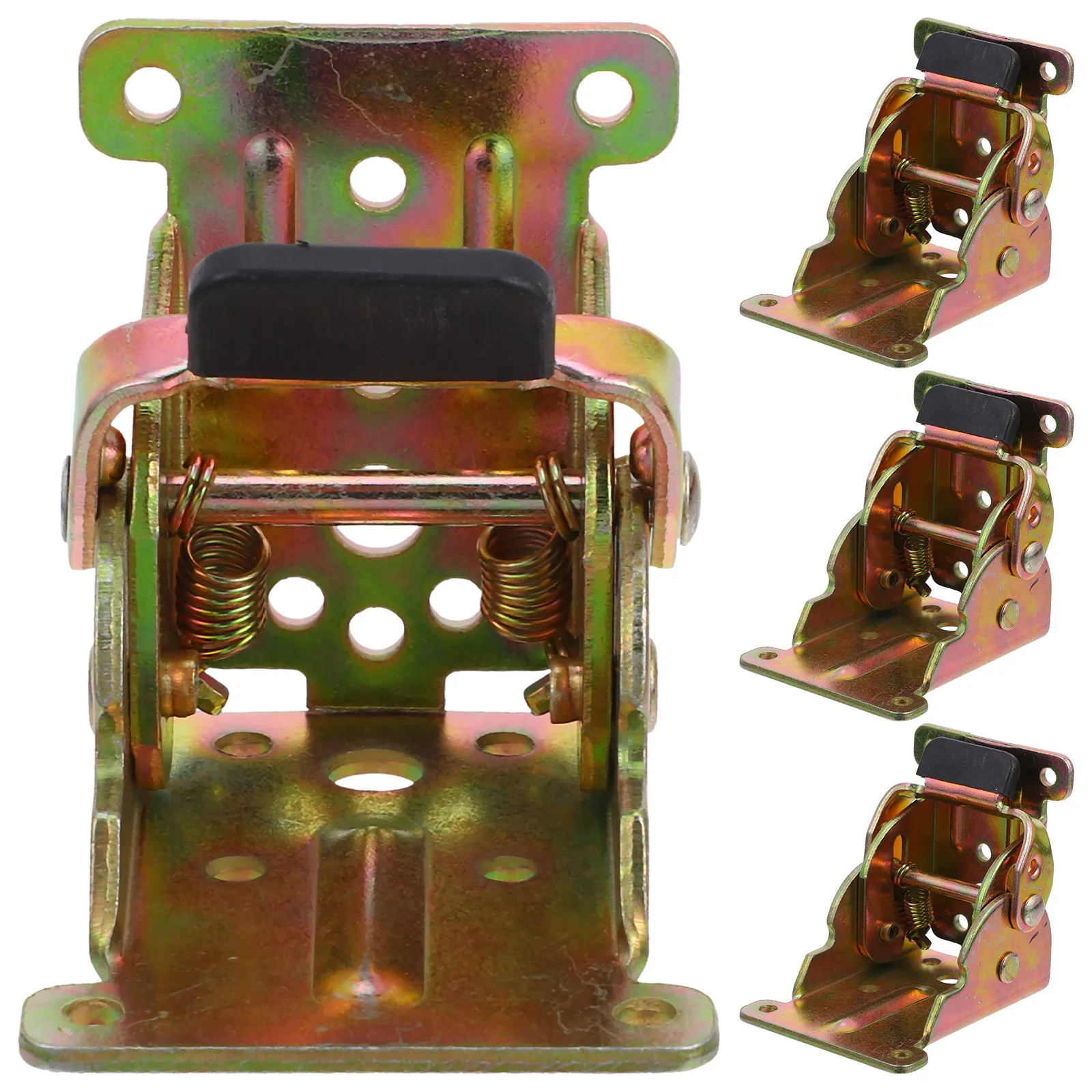 4Pcs Folding Hinge Heavy Duty Table Leg Hinge 90 Degree Self Locking Folding Leg Furniture Hardware for Home Office