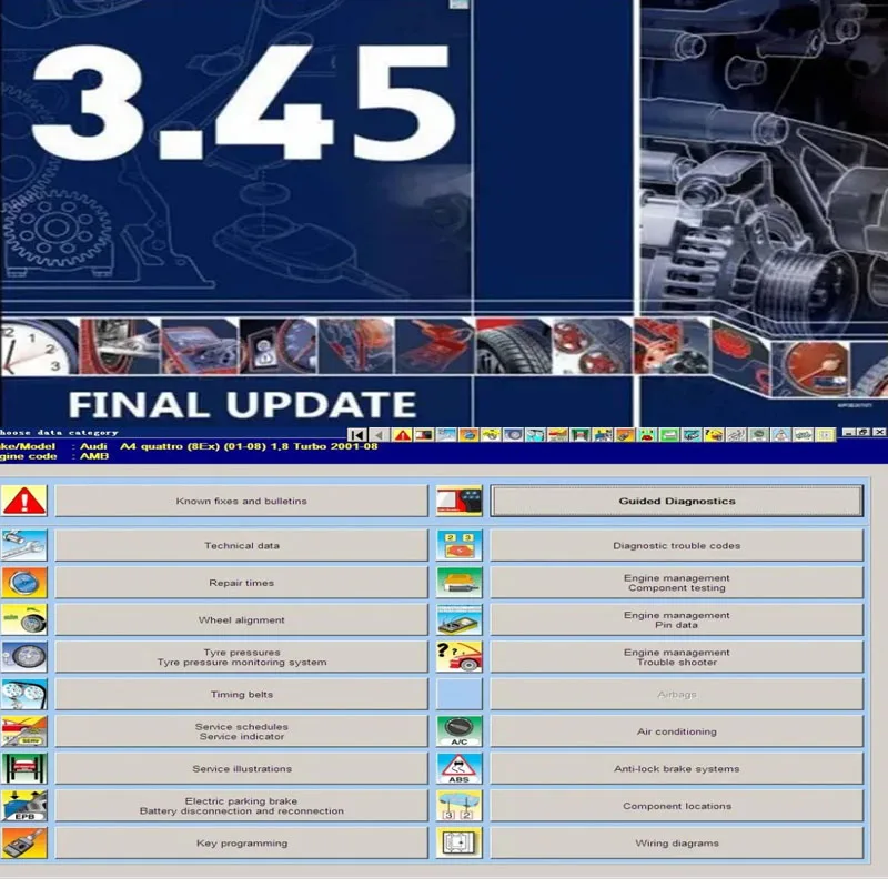 2024 Hot Alldata 10.53 Tutti i dati Software di riparazione automatica 3.45 2018.1 Dati di officina vividi ATSG 2017 ELSAWIN 6.0 ETKA8.3 installazione