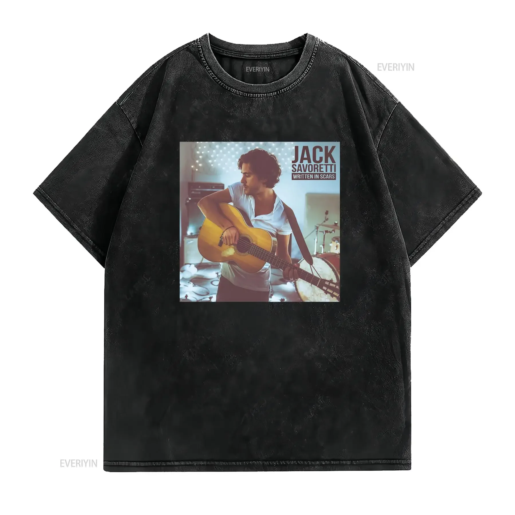 T shirt Jack Savoretti Girocollo casual tessuto leggermente elasticizzato vestibilità regolare motivo stampato perfetta fashion
