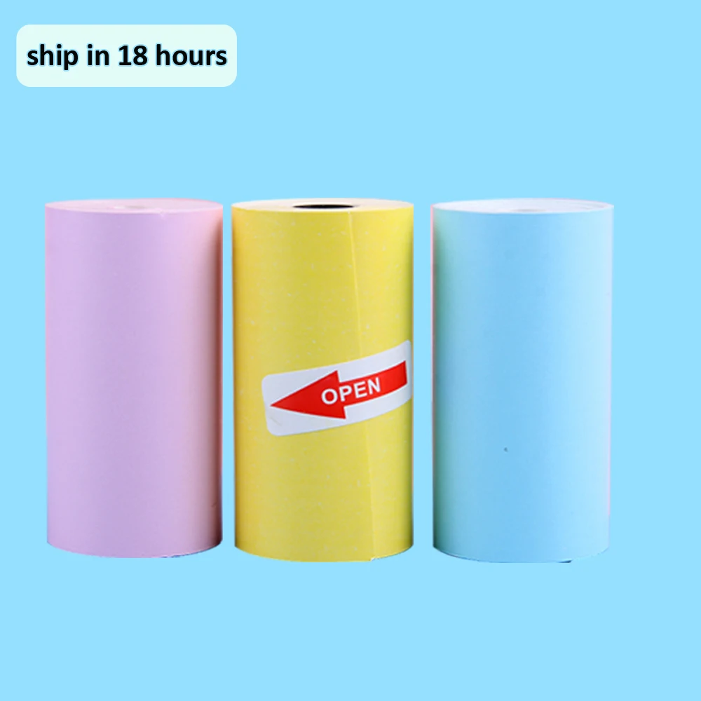 Thermal Paper Color White for Printer Children Camera Instant Printer and Kids Camera Printing Paper Replacement Accessories Par