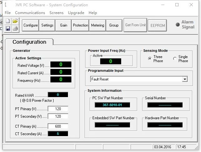 

CDVR DIGITAL VOLTAGE REGULATOR SOFTWARE For Cat