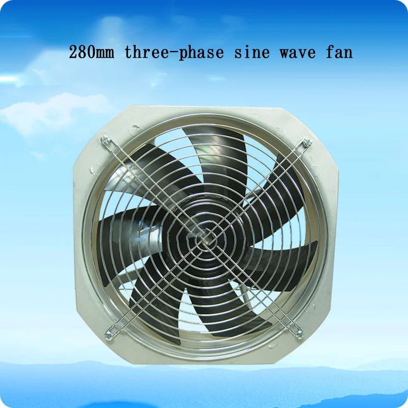 280mm 24V48V Large air BLDC Industry Dc Vertical Vane Axial Flow Fans photovoltaic inverters exhaust dust removal smoke exhaust