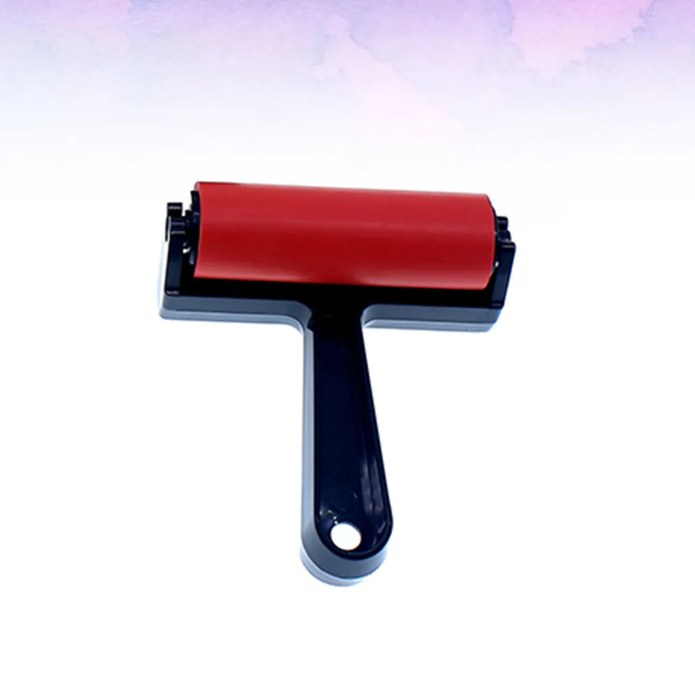 

Rubber Roller 10Cm Red Professional Grade Painting Brush for All Stains Varnishes and Craft Projects Sponge Paint Brush