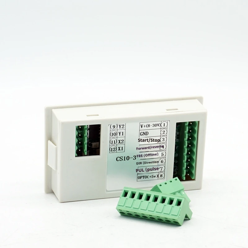 The CS10-3 step servo controller of the pulse generator offers stepless speed regulation