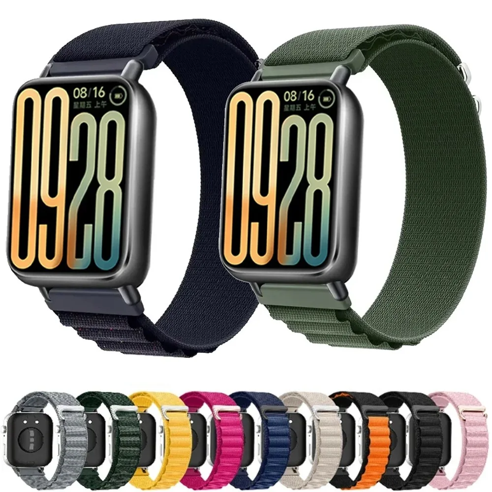 Alpine Loop Nylon Strap for Redmi Watch 4/5 Breathable Comfortable Wristband for Xiaomi Mi Band 8 Pro/9 Pro Accessories Bracelet