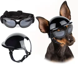 ATUBAN Dog Helmet Sunglasses for Small Dogs,UV Protection Dog Glasses Sport Hat for Medium Dogs,for Dog Outdoor Driving Walking