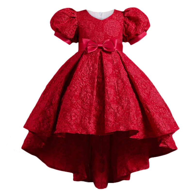 

New Princess Flower Dress 3-12y Girl Christmas Ball Gown Party Clothing Kids Wedding Dresses Children Spring Autumn Prom Costume