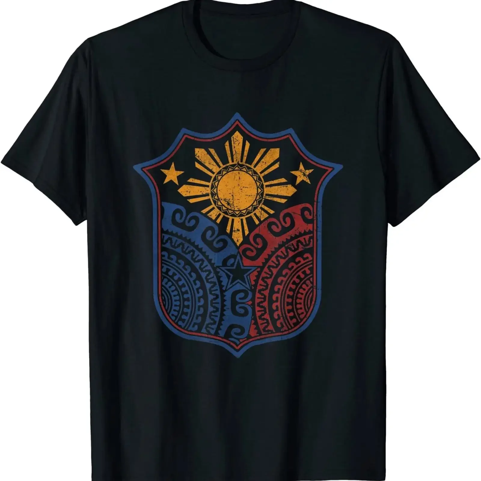 Filipino Pinoy Pride T Shirt Mandala Tribal Proud Philippines vintage Washed Unisex Breathable Slightly fashion streetwear