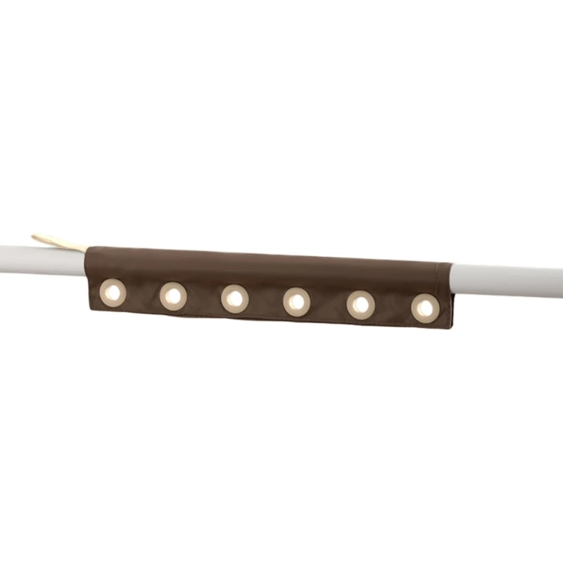 Bathroom Towel Hook with Windproof Six Hole Rod Holder for Use JOMD