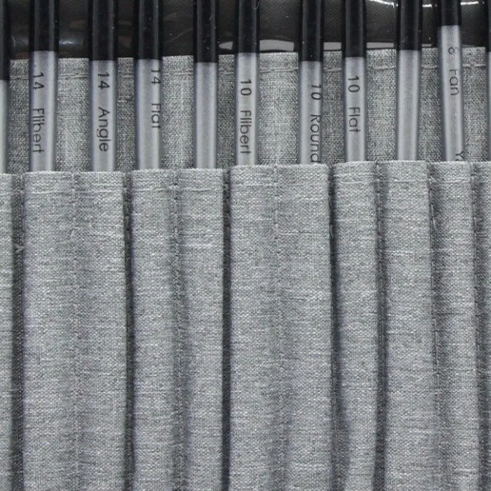 

24 шт./компл., набор нейлоновых кистей с деревянной ручкой, нейлоновые волосы, алюминиевая трубка, художественные кисти для рисования, сделай сам, искусство со скребком, акварельная кисть