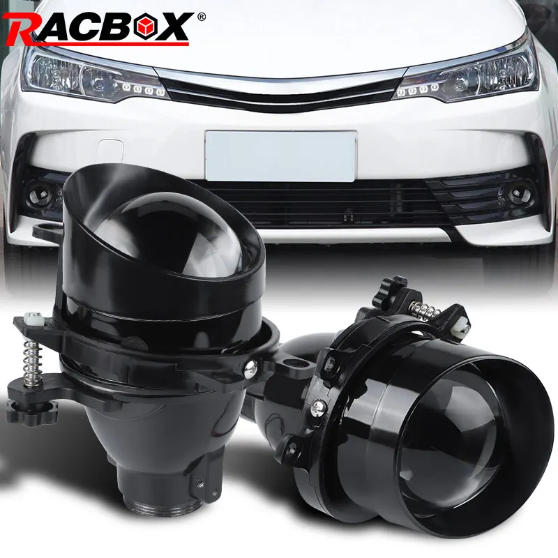 

3.0 inch H11 HID LED Fog Lights For Toyota Corolla Camry Yaris RAV4 Auris PTF Lens Bi-xenon Projector H8 H9 D2S D2H Fog Lamp DIY