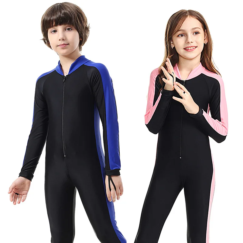 

Sun Protection Swimwear Suit Full Body Swimsuit for Boys and Girls Kids/Youth One-piece Rash Guards Swimwear