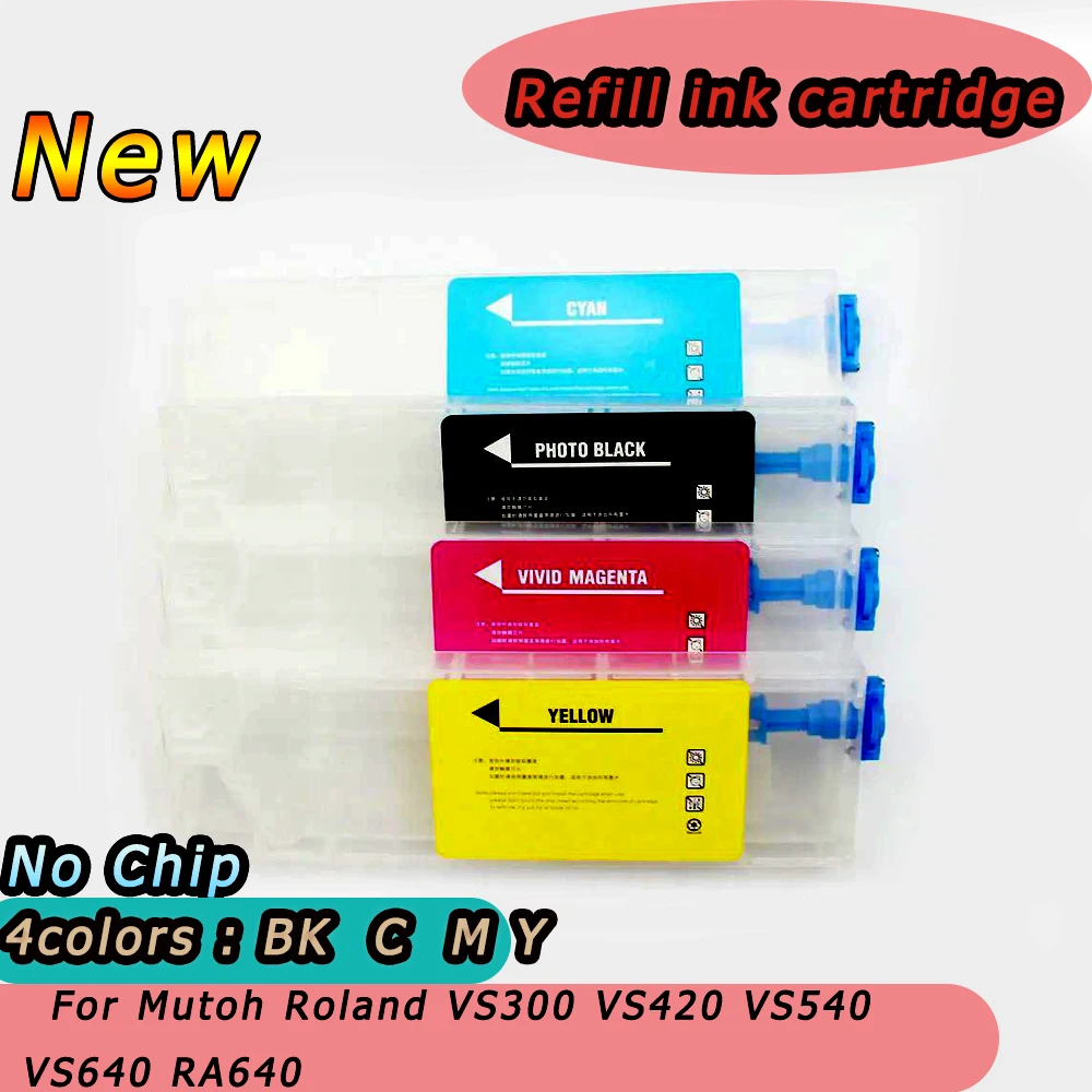 220ml CISS Vertical Ink Cartridge for ROLAND RA RE640 Eco-solvent Printer Continous Ink Supply System ink Cartridges