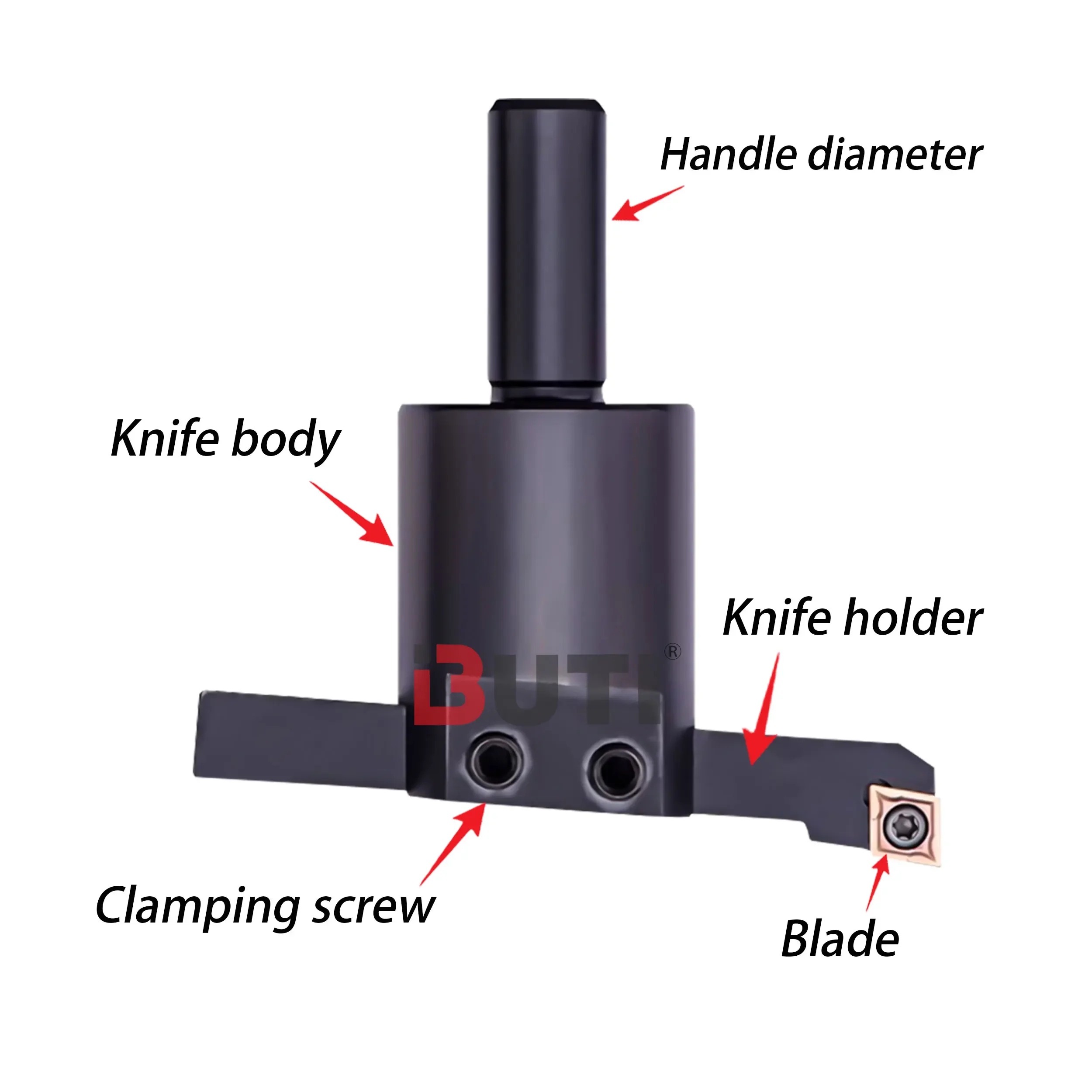 C12-40-10x10 (inclinado) C20-50-16x16 (plano) Cabezal de corte volador de tamaño ajustable Centro de mecanizado Fresa plana Hea