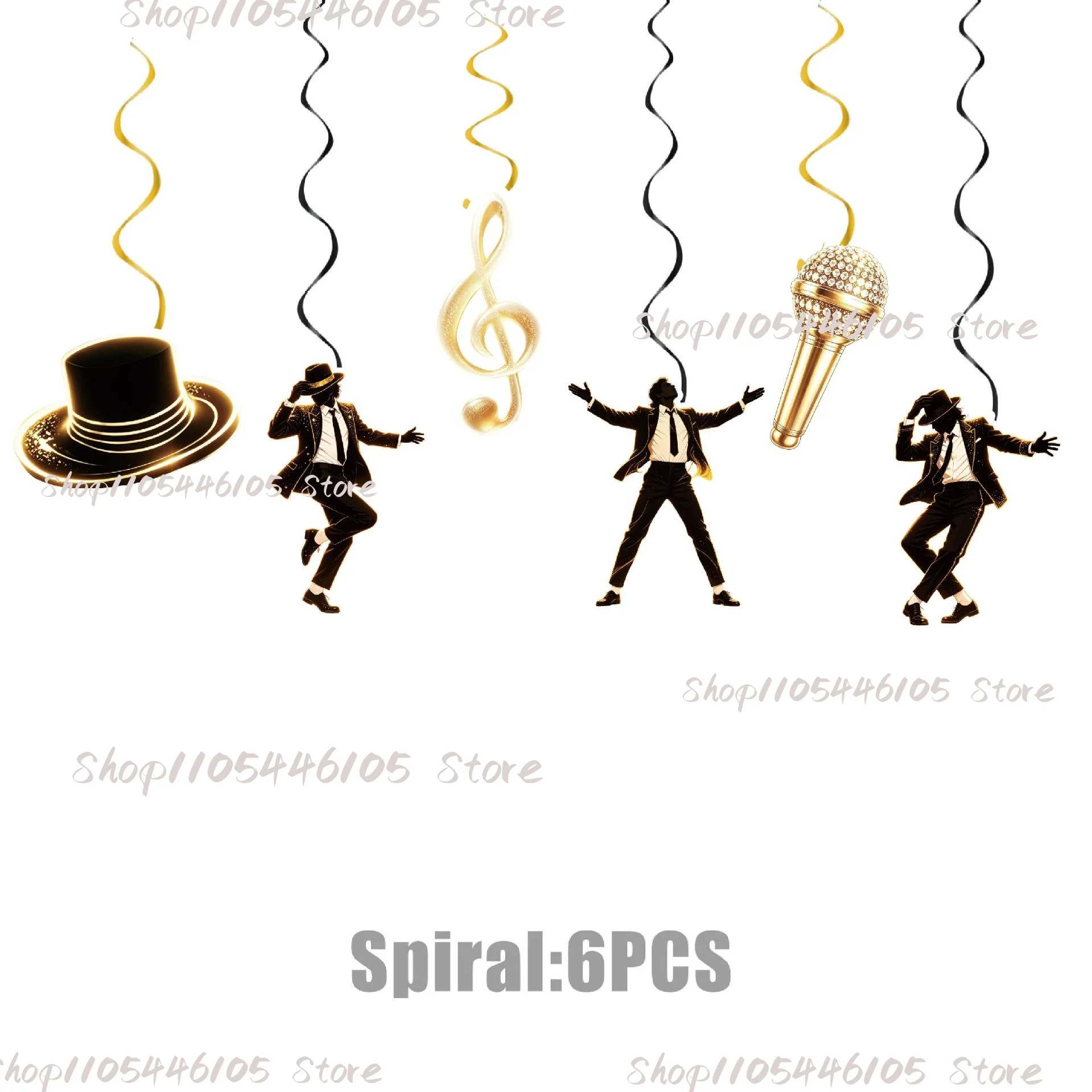 Michael Jackson Tischgeschirr-Set Geburtstagsparty-Dekoration Geschenktüte Tischdecke Becher Pappteller Servietten Idol-Party-Zubehör – Detail 8